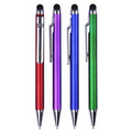 2-in-1 Clip Pusher Ballpoint Pen/Stylus